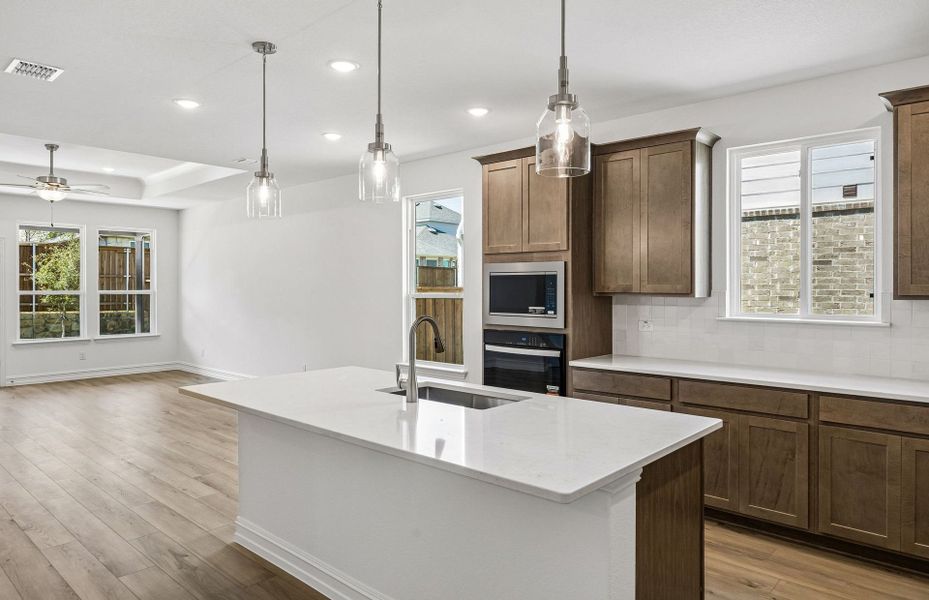 Furnished interior view inside a new home in Creekview Meadows, Pilot Point (Image 10).