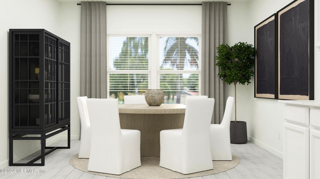 Furnished interior view inside a new home in Silver Falls Single Family at SilverLeaf, St. Augustine (Image 12).