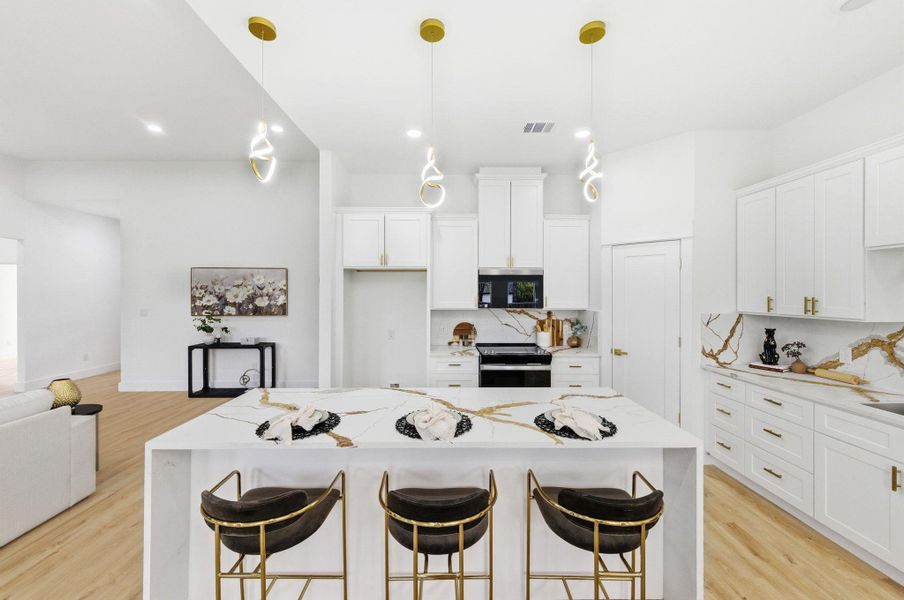 Furnished interior view inside a new home in , Bastrop (Image 12).