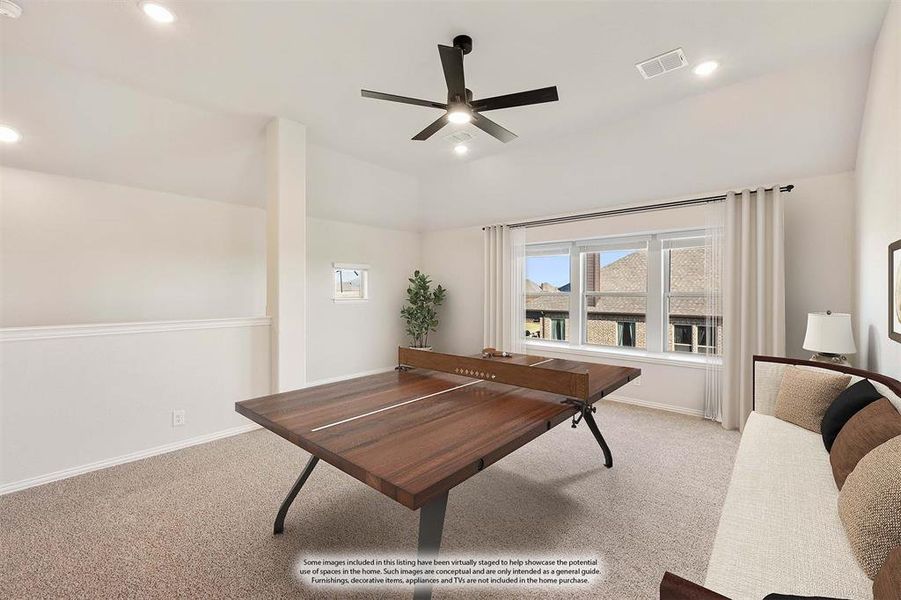 Furnished interior view inside a new home in Coyote Crossing, Godley (Image 18).