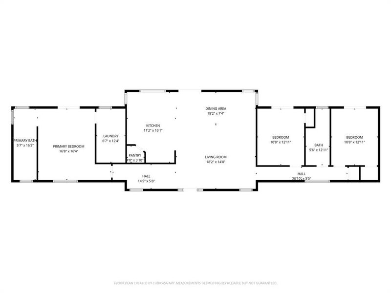 2D floor plan layout of this home in , Sulphur Springs, TX (Image 3).