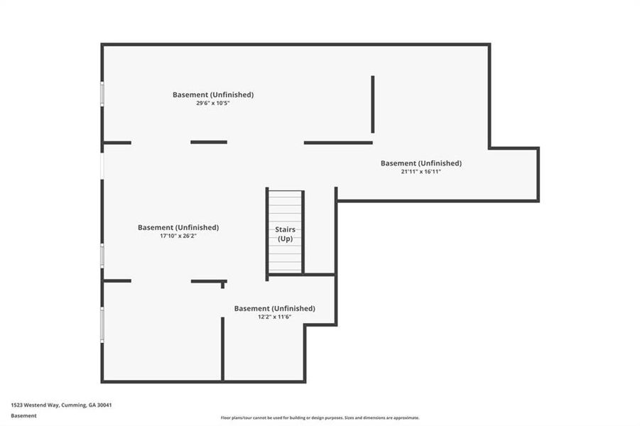 2D floor plan layout of this home in Waterhaven, Cumming, GA (Image 5).