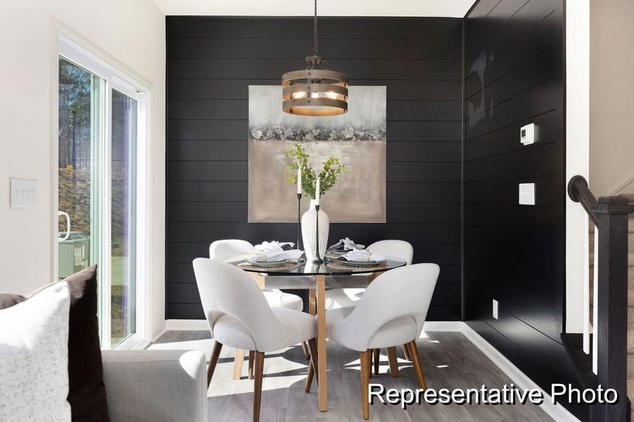 Furnished interior view inside a new home in Village Heights TH, Greensboro (Image 6).