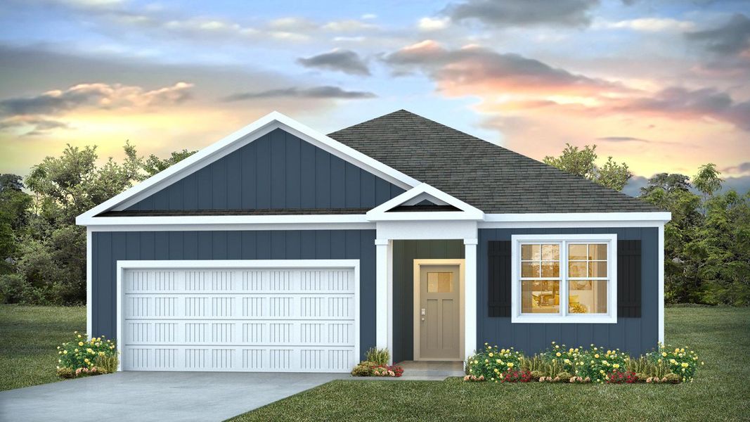 Representative exterior photo of a completed home built from the ARIA by D.R. Horton in Vineyard Trail, Jacksonville, NC (Image 16). Representative exterior photo of a completed home built from the ARIA by D.R. Horton in Vineyard Trail, Jacksonville, NC (Image 16).