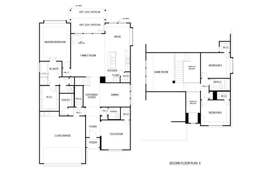 2D floor plan layout of this home in El Dorado, Granbury, TX (Image 6).