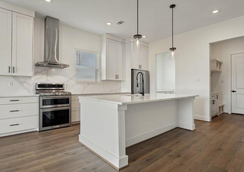 Incredible kitchen with an oversized island. Incredible kitchen with an oversized island.