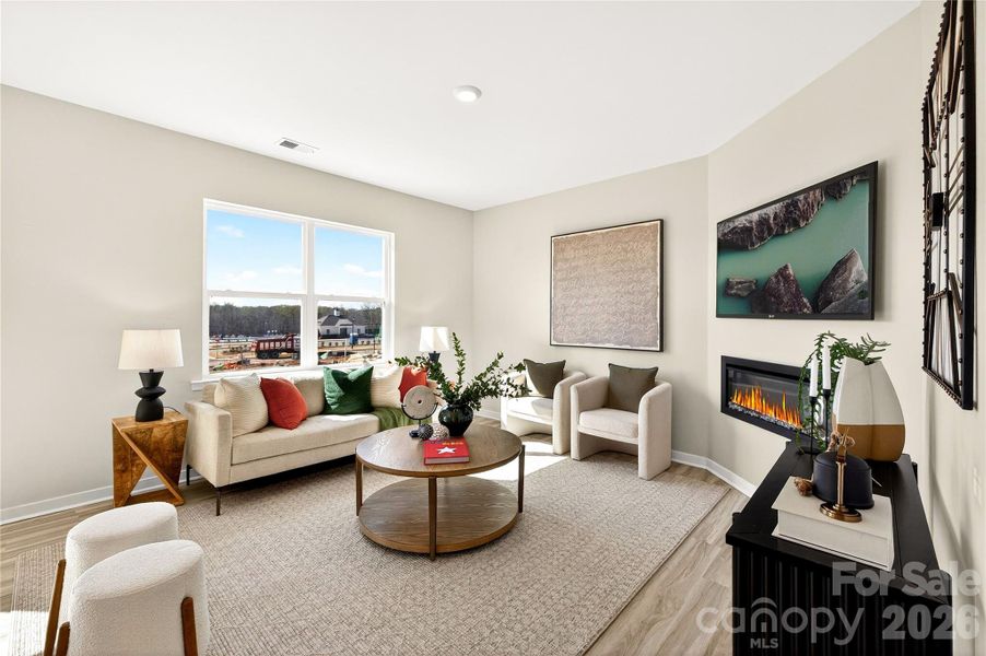Furnished interior view inside a new home in The Falls at Newton, Newton (Image 5).