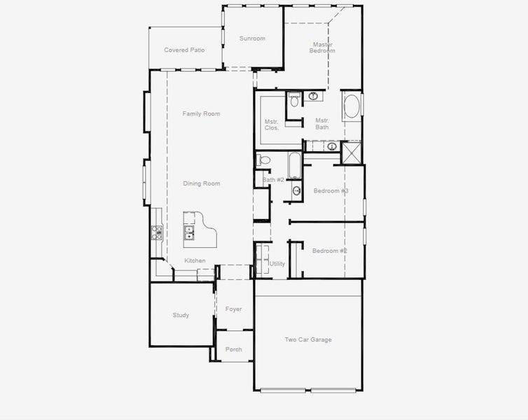 2D floor plan layout of this home in Dominion of Pleasant Valley, Wylie, TX (Image 3). 2D floor plan layout of this home in Dominion of Pleasant Valley, Wylie, TX (Image 3).