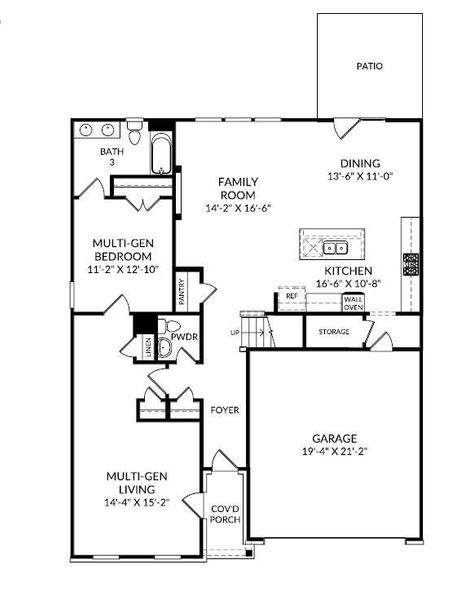 2D floor plan layout of this home in Riverside Ridge, Lawrenceville, GA (Image 3). 2D floor plan layout of this home in Riverside Ridge, Lawrenceville, GA (Image 3).