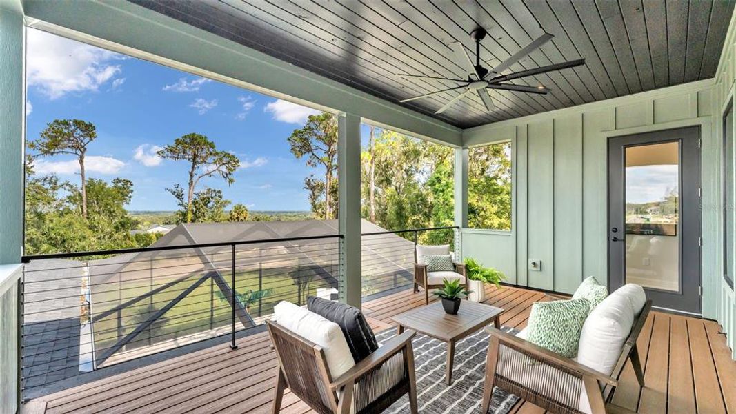 Exterior details and patio area of a home in Delphi Hills, Lakeland (Image 29).