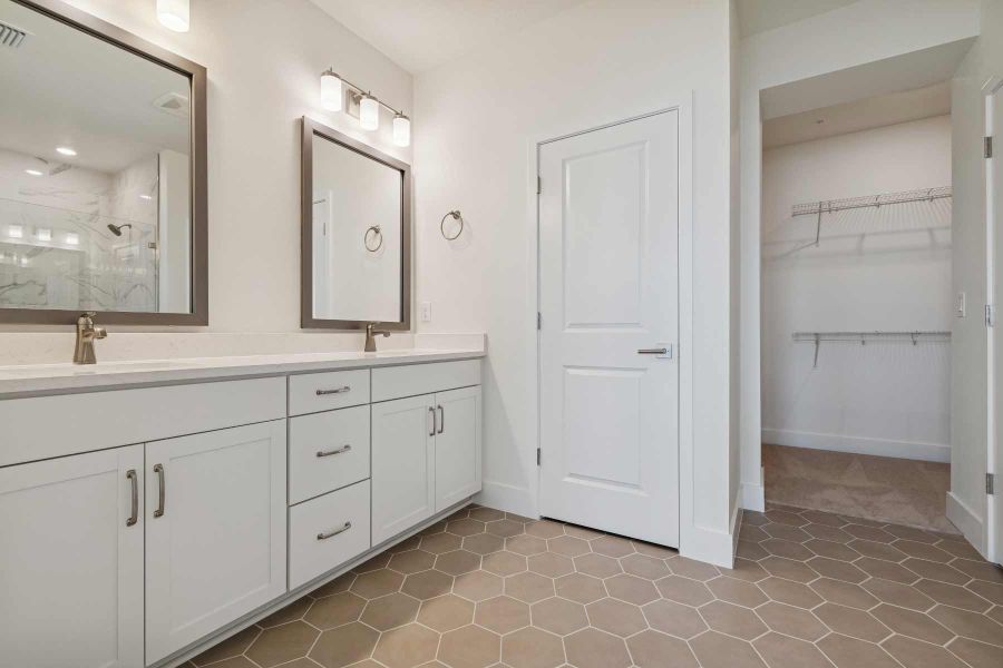 Representative furnished interior of a home built from the The Waterway by David Weekley Homes in Persimmon Place - Townhomes, Wesley Chapel (Image 5).