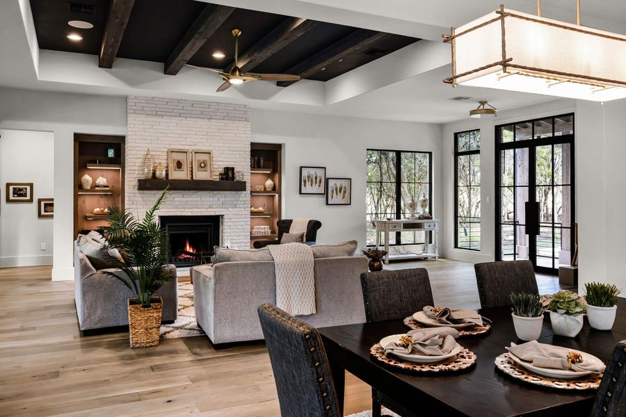 Furnished interior view inside a new home in , New Braunfels (Image 31). Furnished interior view inside a new home in , New Braunfels (Image 31).