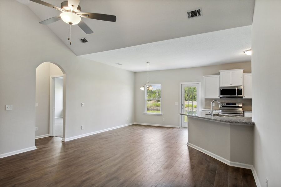Representative unfurnished interior of a home built from the The Stafford by RTS Homes in The Pointe at Villages on Marne, Hinesville (Image 41).