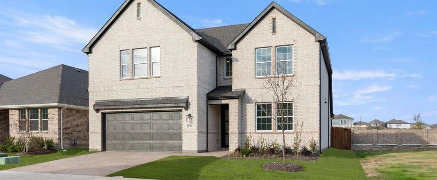 Front exterior of a new home in Meadow Park, Melissa, TX, highlighting curb appeal (Image 1). Front exterior of a new home in Meadow Park, Melissa, TX, highlighting curb appeal (Image 1).