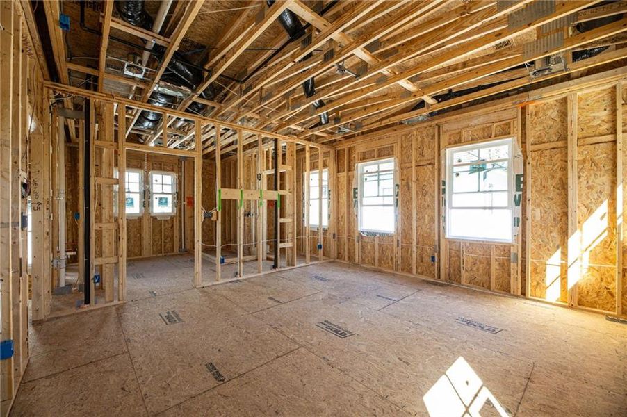 In-progress construction of a new home in , Alpharetta, GA (Image 25).