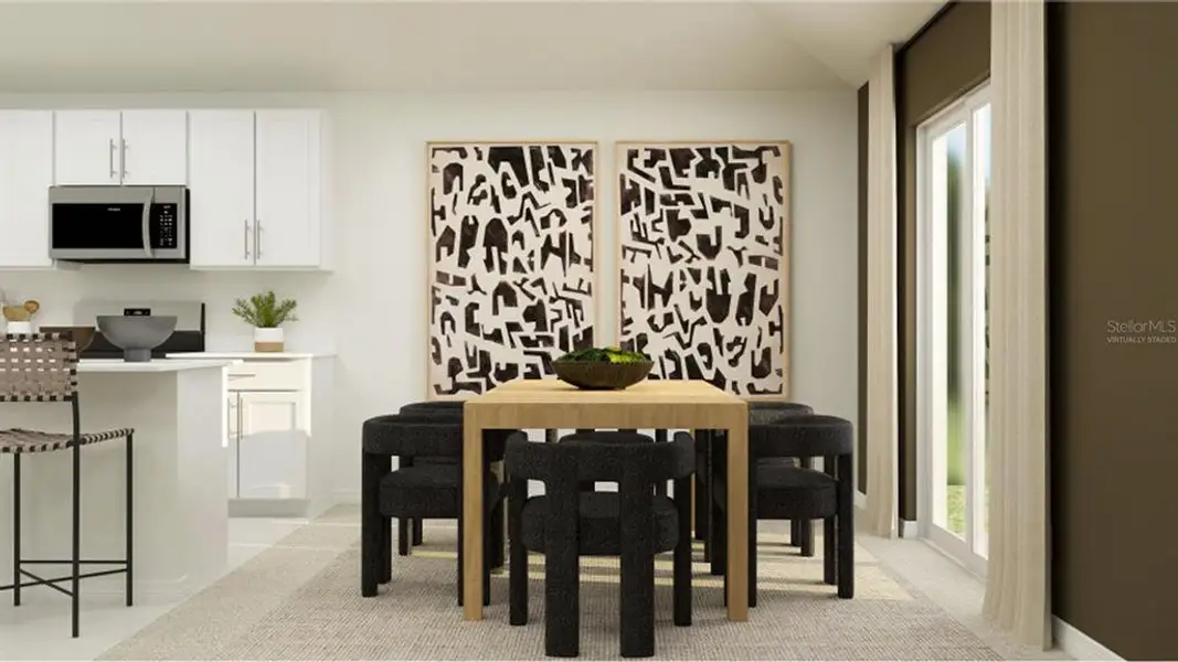 Furnished interior view inside a new home in , Eustis (Image 9).