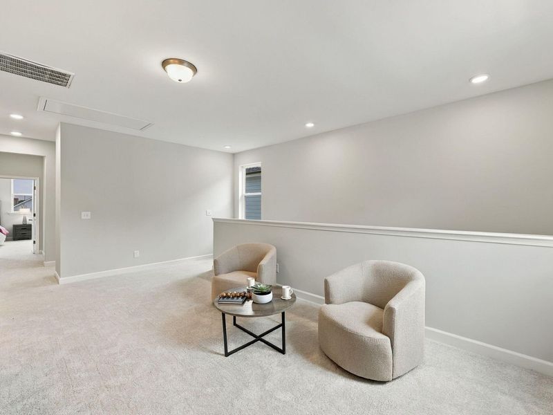 Furnished interior view inside a new home in Forestville Yard, Knightdale (Image 44). Furnished interior view inside a new home in Forestville Yard, Knightdale (Image 44).