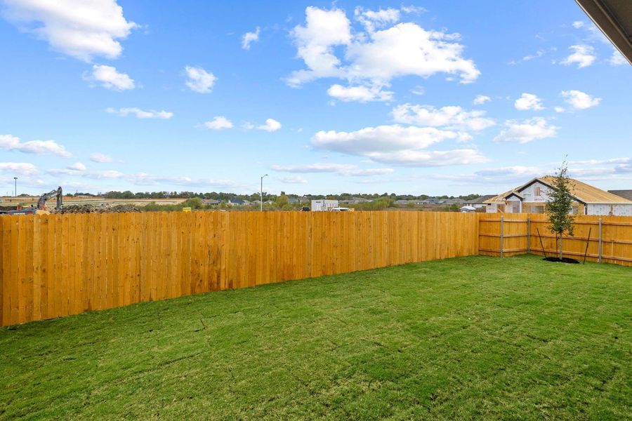 Exterior details and patio area of a home in Prairie Winds, Hutto (Image 26). Exterior details and patio area of a home in Prairie Winds, Hutto (Image 26).