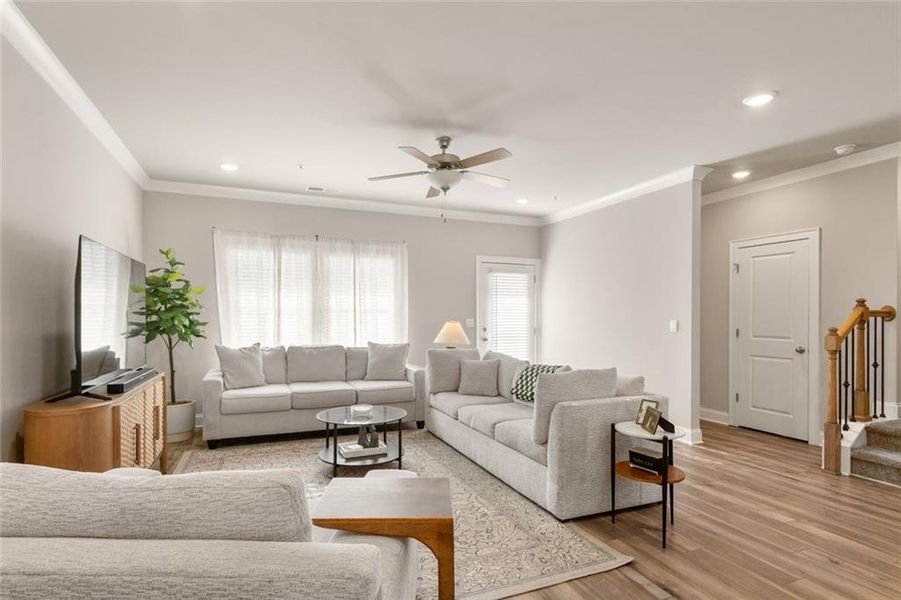 Furnished interior view inside a new home in Terrace at Riverview Landing, Smyrna (Image 17).
