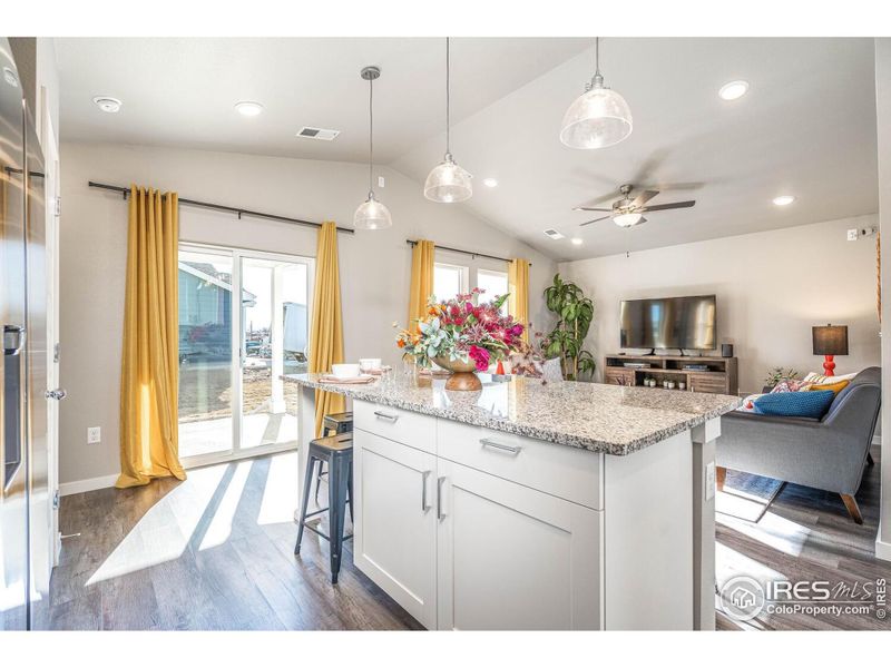 Furnished interior view inside a new home in Union Colony West, Evans (Image 25).