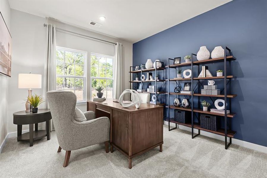 Representative furnished interior of a home built from the Palladio Ranch by Ryan Homes in Ravenfield, Charlotte (Image 46).
