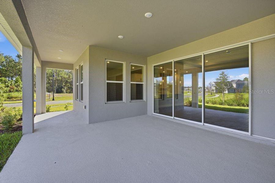 Exterior details and patio area of a home in Hammock at Two Rivers, Zephyrhills (Image 4). Exterior details and patio area of a home in Hammock at Two Rivers, Zephyrhills (Image 4).