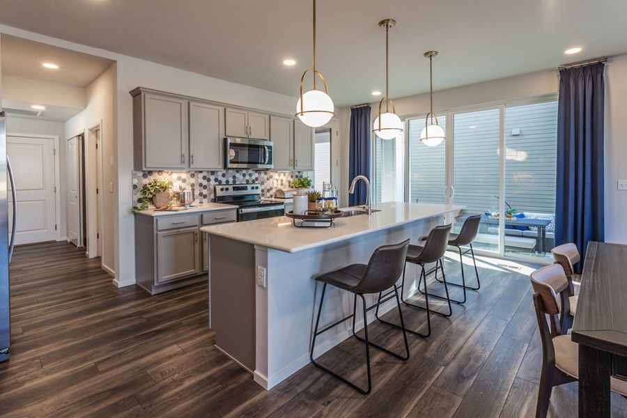 Representative furnished interior of a home built from the Newton by Hartford Homes in Trailside, Timnath (Image 14).