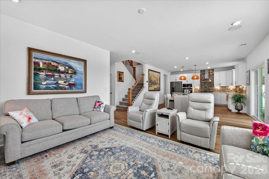 Entertain with ease with direct sight lines from your great room to the breakfast area and kitchen.