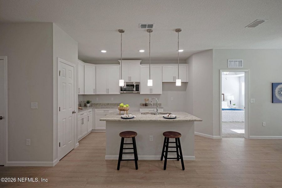 Furnished interior view inside a new home in , Jacksonville (Image 36).