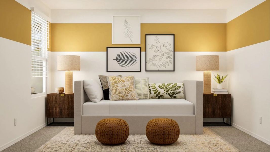 Furnished interior view inside a new home in Plum Creek North, Kyle (Image 11).