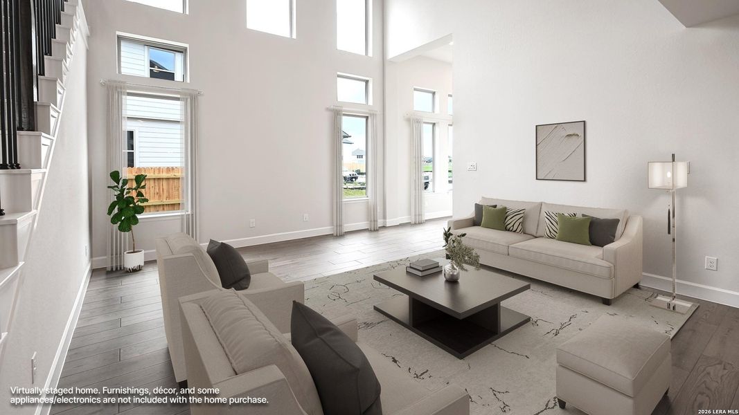 Furnished interior view inside a new home in The Parklands, Schertz (Image 7).
