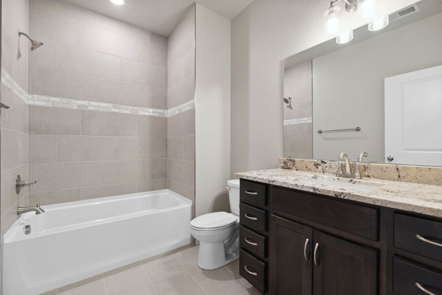 Furnished interior view inside a new home in The Lakes at Centerra, Loveland (Image 6). Furnished interior view inside a new home in The Lakes at Centerra, Loveland (Image 6).
