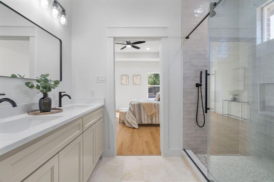 Furnished interior view inside a new home in , White Settlement (Image 10).