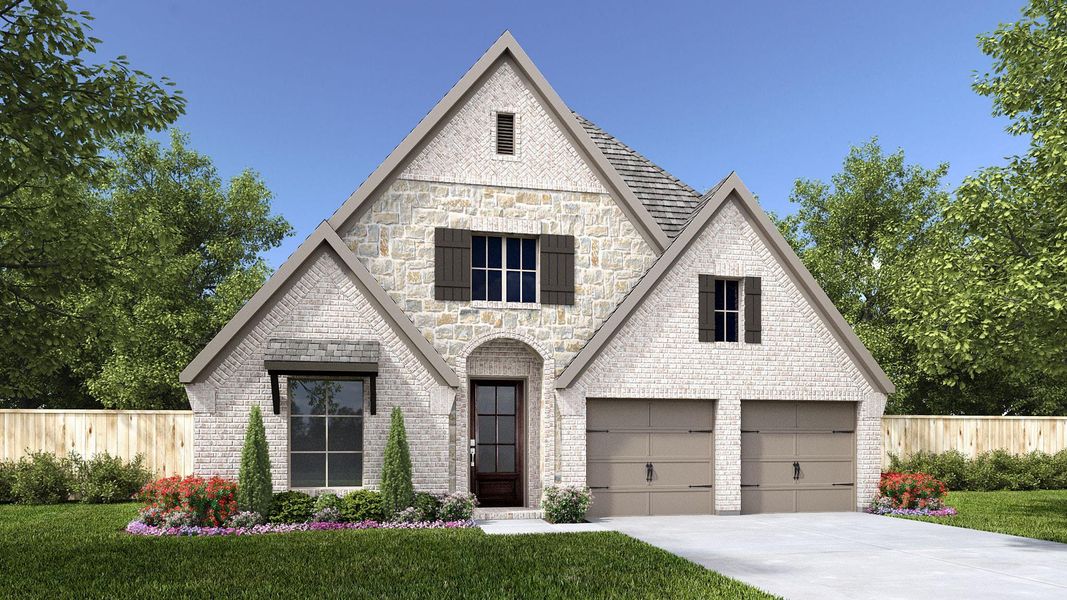 Front exterior of a new home in , League City, TX, highlighting curb appeal (Image 1).