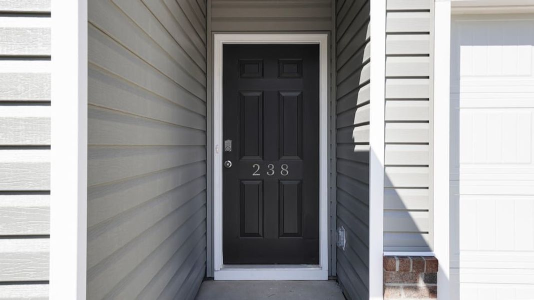 Exterior details and patio area of a home in Durbin Meadows, Fountain Inn (Image 3).