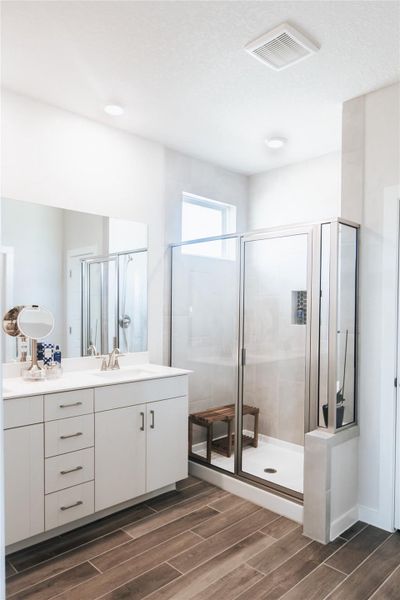 Furnished interior view inside a new home in August Fields, New Braunfels (Image 13).