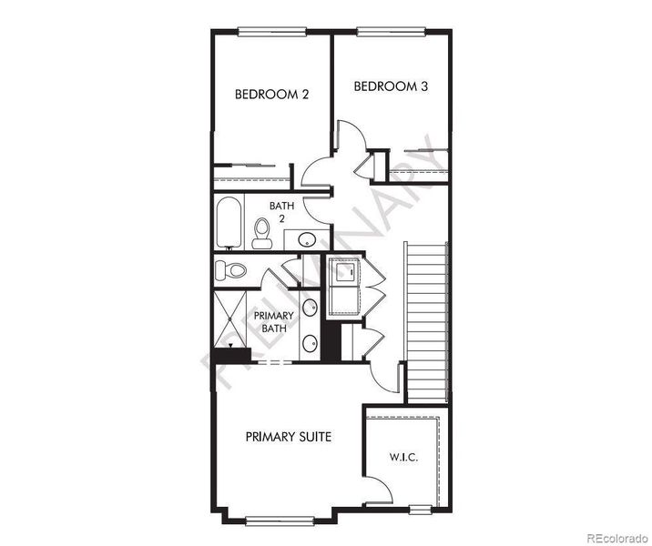 2D floor plan layout of this home in Three Hills, Morrison, CO (Image 24).