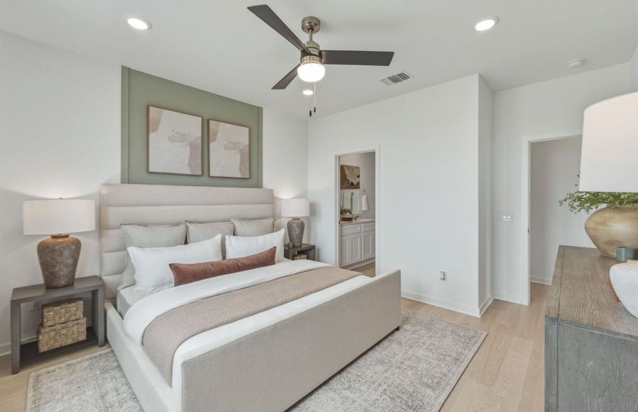 Representative furnished interior of a home built from the Hewitt by Centex in Vantage, San Marcos (Image 46).
