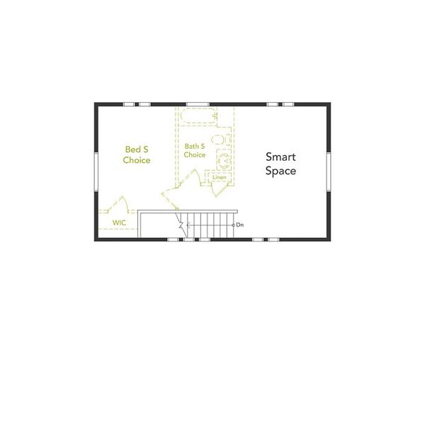 2D floor plan layout of this home in Reunion, Commerce City, CO (Image 3).