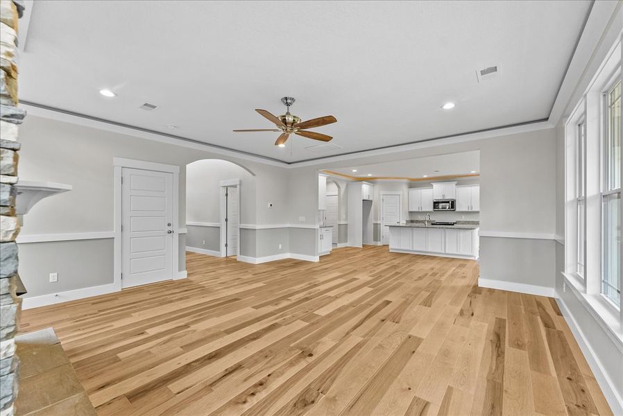 Representative unfurnished interior of a home built from the Emilia Elite by Enchanted Homes in Smokey Hills, Campobello (Image 23).