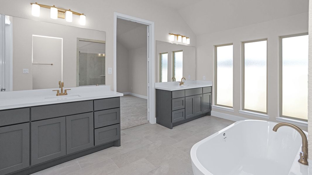 Furnished interior view inside a new home in Colton 55', Montgomery (Image 8).