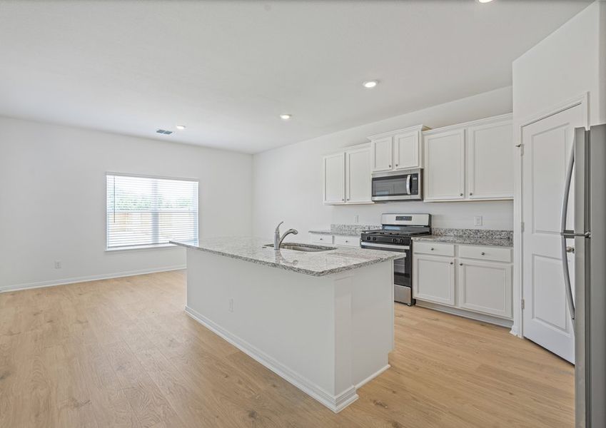 Chef-ready kitchen with stainless steel appiances