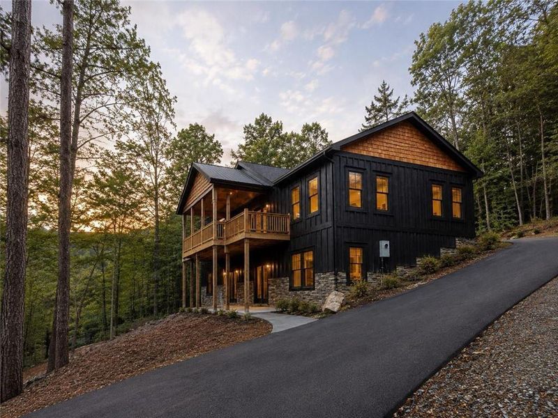 Front exterior of a new home in , Ellijay, GA, highlighting curb appeal (Image 7). Front exterior of a new home in , Ellijay, GA, highlighting curb appeal (Image 7).