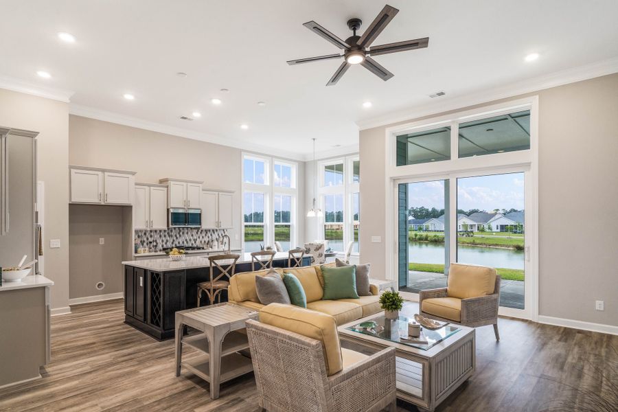 Representative furnished interior of a home built from the The Goldenrod by Chesapeake Homes in Bridgewater - Waterside Village, Little River (Image 13).