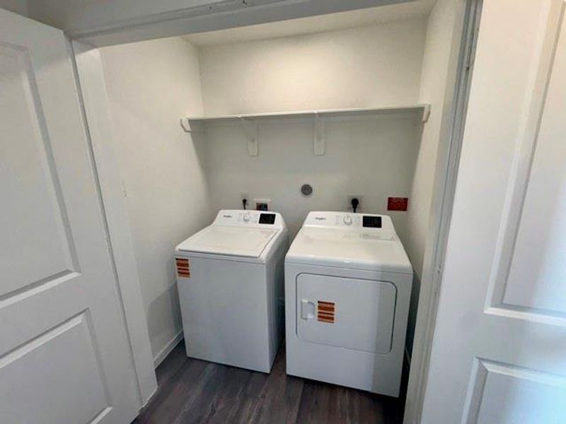 Interior Laundry Closet-Electric Connections Interior Laundry Closet-Electric Connections