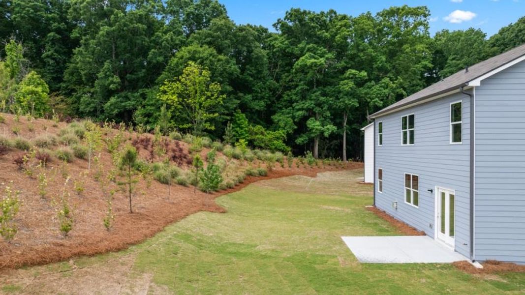 Exterior details and patio area of a home in Liberty Crossing, Braselton (Image 3).