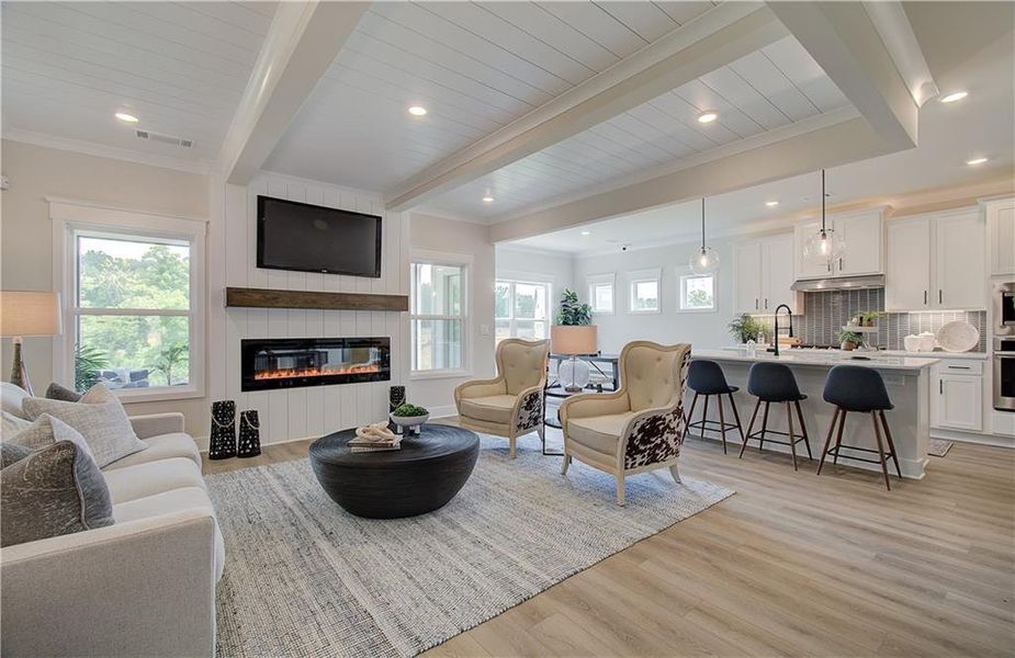Furnished interior view inside a new home in Rosewood Lake Estates, Hoschton (Image 11).