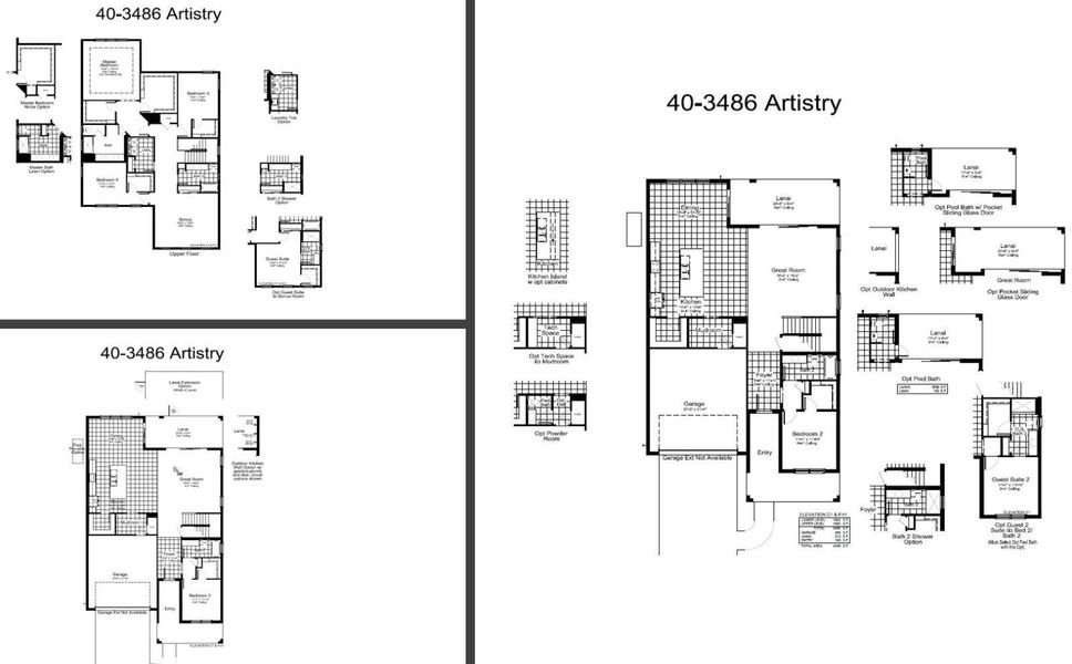 2D floor plan layout of this home in Palm Grove, Lakewood Ranch, FL (Image 5).