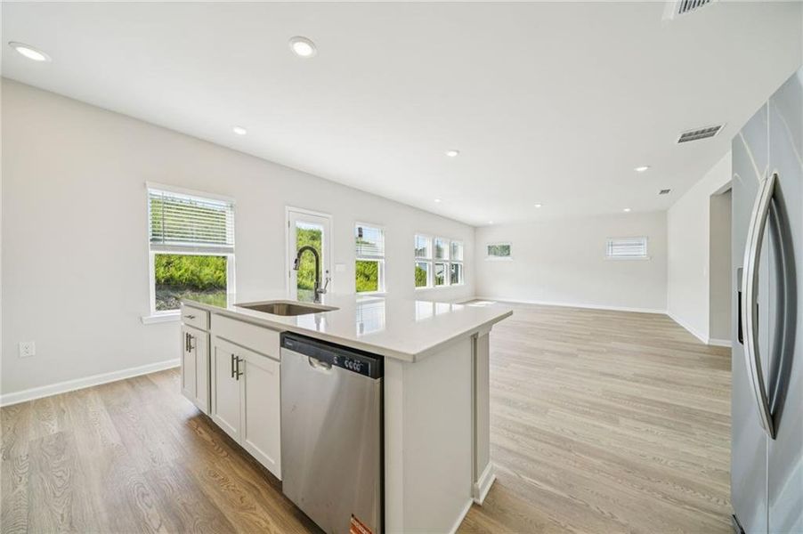 Furnished interior view inside a new home in Preserve at Mountain Creek, Pendergrass (Image 9).