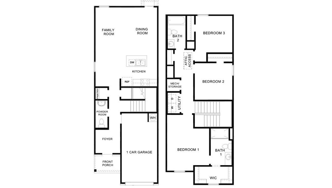 2D floor plan layout for the The Linnet by D.R. Horton in Seneca Trails, Leon Valley, TX (Image 3). 2D floor plan layout for the The Linnet by D.R. Horton in Seneca Trails, Leon Valley, TX (Image 3).